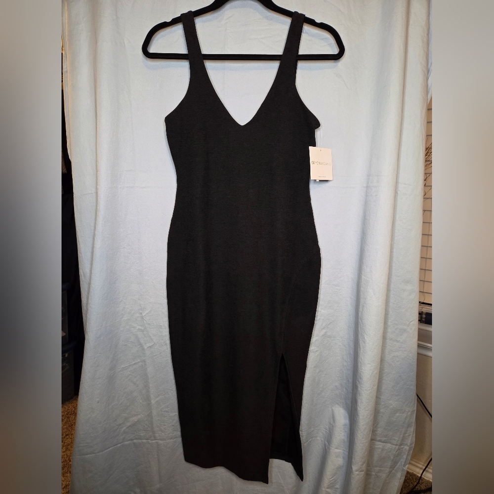 NWT Beyond Yoga Spacedye Inspire Midi Dress in Darkest Night - Size XS